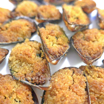 Cozze gratinate gustose