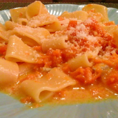 Calamarata zucca e gorgonzola