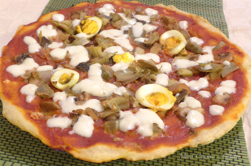 Pizza capricciosa fatta in casa