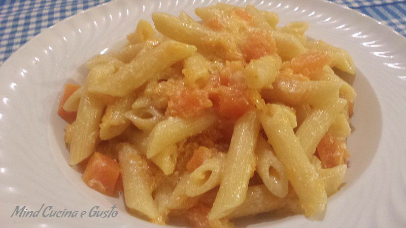 penne con zucca e ricotta