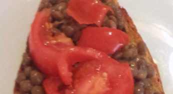 Crostoni con lenticchia