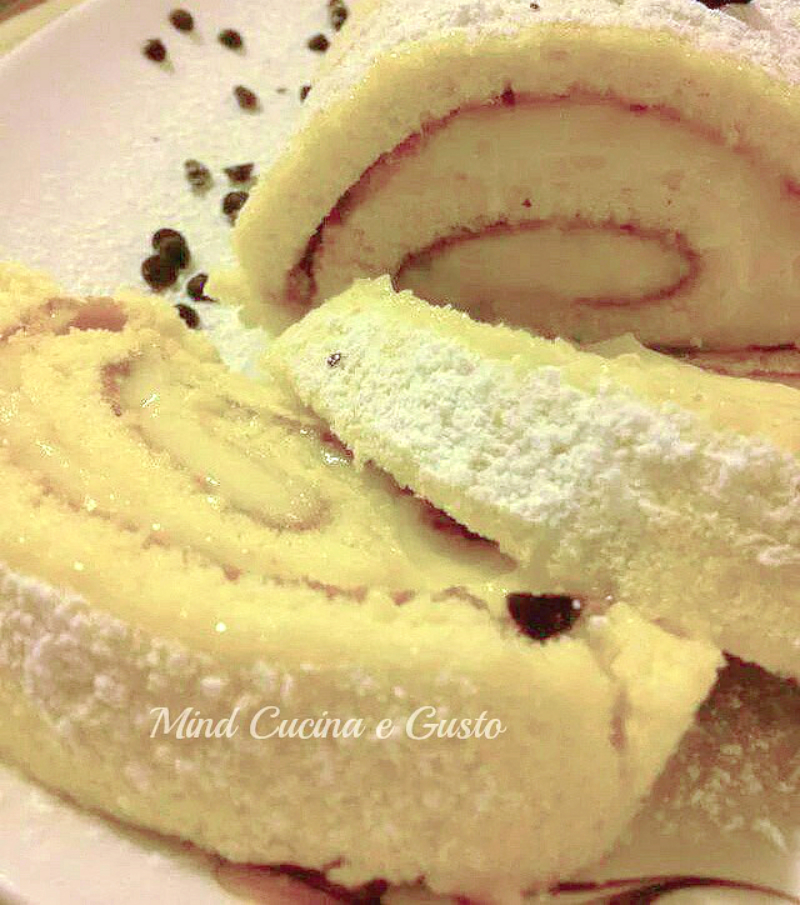 Rotolo con crema pasticcera