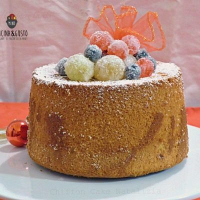 Chiffon Cake natalizia