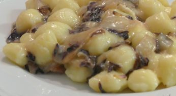 Gnocchi cremosi radicchio e taleggio