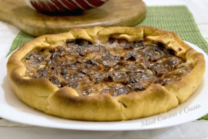 torta rustica radicchio e stracchino