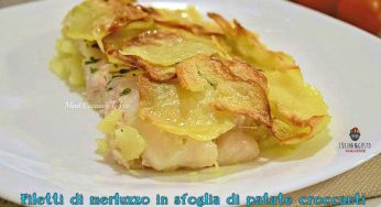 Filetti di merluzzo in sfoglia di patate croccanti