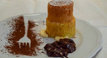 Torta monoporzione alla banana e crema di cioccolato