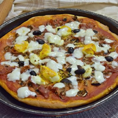 Pizza capricciosa fatta in casa