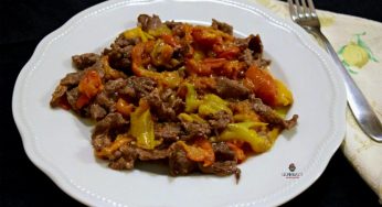 Straccetti con peperoni