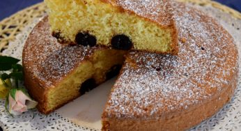 Torta morbida con cuore di amarene