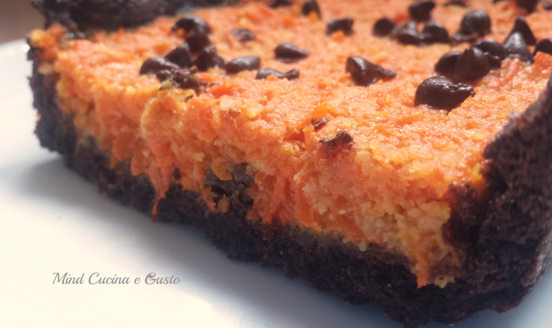 Torta speziata con zucca e gocce di cioccolato