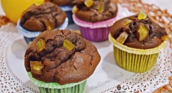 Muffin con cioccolato e scorzette di arancia