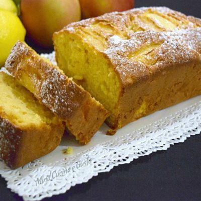 Plumcake alle mele e limone senza burro