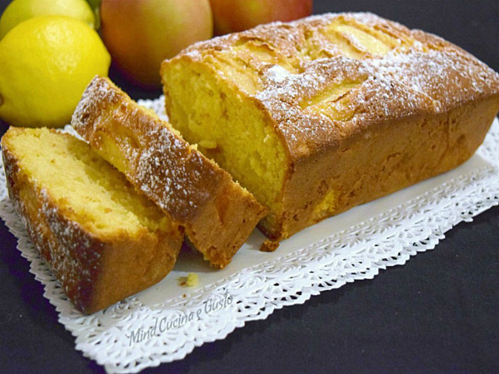 Plumcake alle mele e limone senza burro