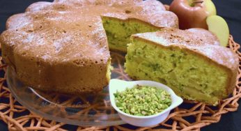 Torta di mele e pistacchi golosa