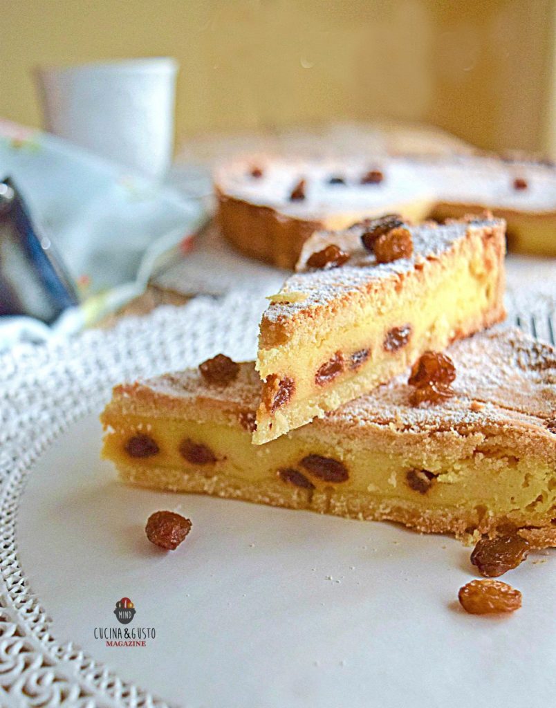 Crostata di ricotta e uvetta alla romana