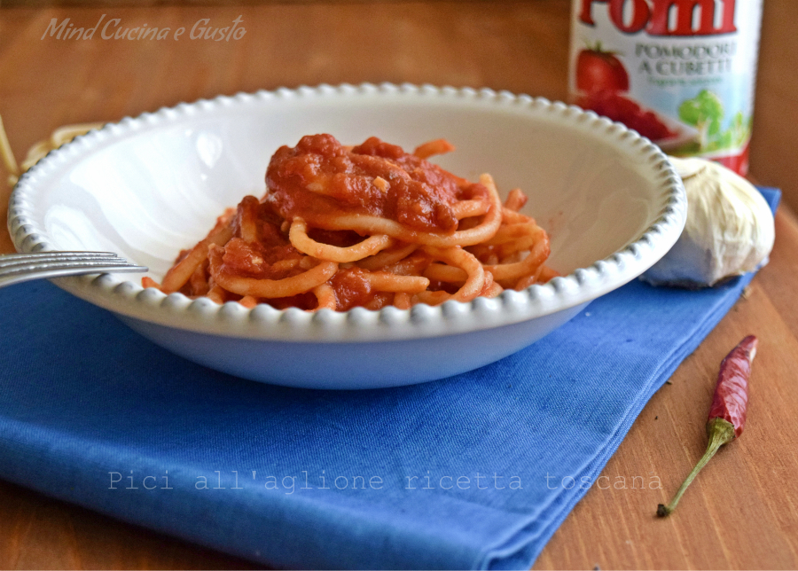 Pici all'aglione ricetta toscana pomì