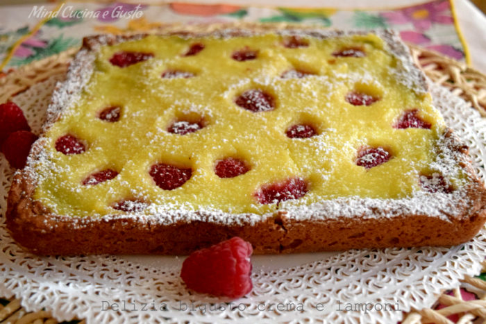 Delizia bigusto crema e lamponi