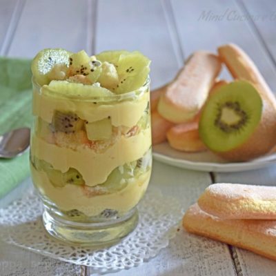 Coppa super golosa crema e kiwi