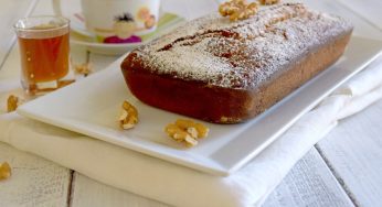 Plumcake ricotta miele e noci