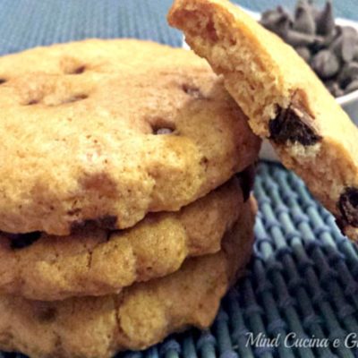 Cookies vegan con gocce di cioccolato