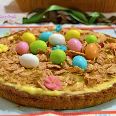 Crostata di Pasqua con crema pasticcera