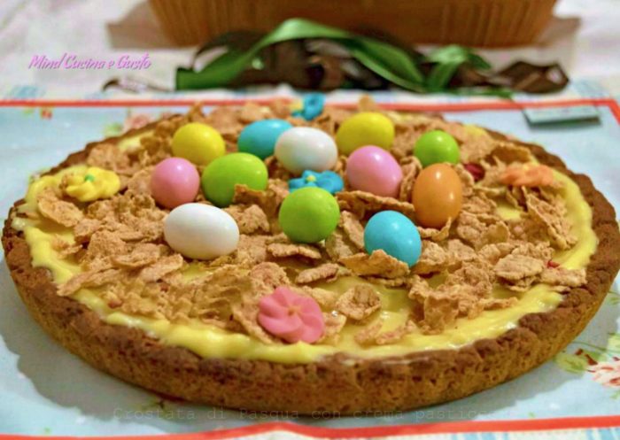 Crostata di Pasqua con crema pasticcera