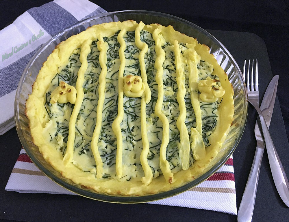 Torta di patate e agretti