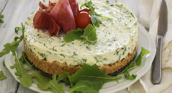 Cheesecake salata con bresaola e parmigiano