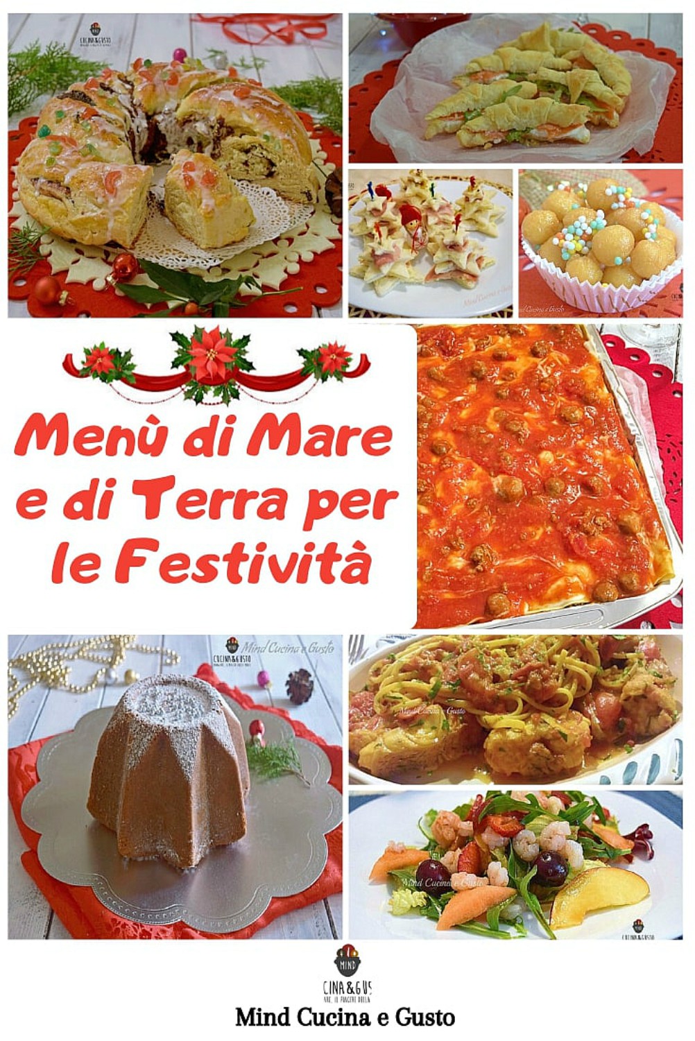 Antipasti Di Natale Fantasiosi.Menu Di Mare E Di Terra Per Le Festivita Ricco Di Gusto E E Fantasia