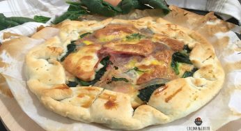 Galette salata con spinaci e scamorza