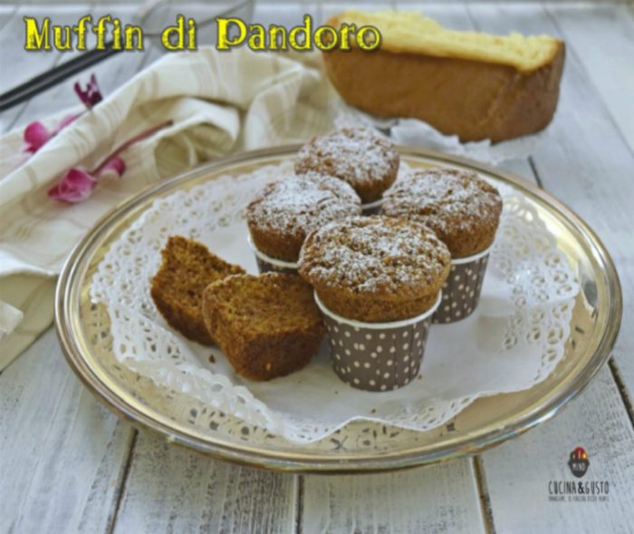 Muffin di pandoro alla cannella e arancia