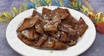 Chiacchiere al cacao bollose per carnevale – ricetta facile