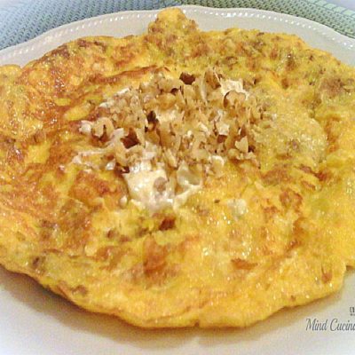 Frittata gorgonzola e noci - ricetta gustosa