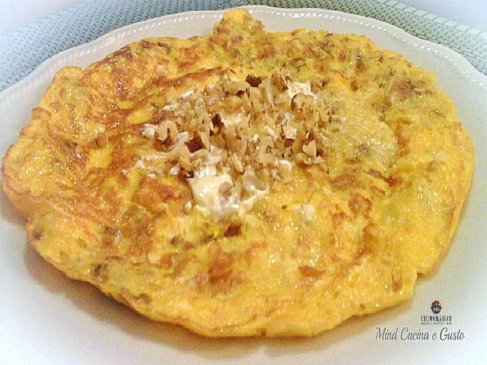 Frittata gorgonzola e noci - ricetta gustosa