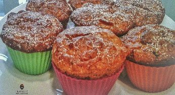 Muffin Rose del deserto con cornflakes e cioccolato senza burro