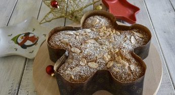 Torta a stella di Natale mandorlata – ricetta facile