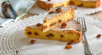 Crostata di ricotta e uvetta