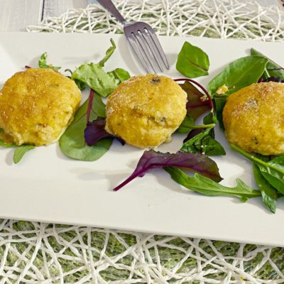 Polpette di merluzzo e patate con olive