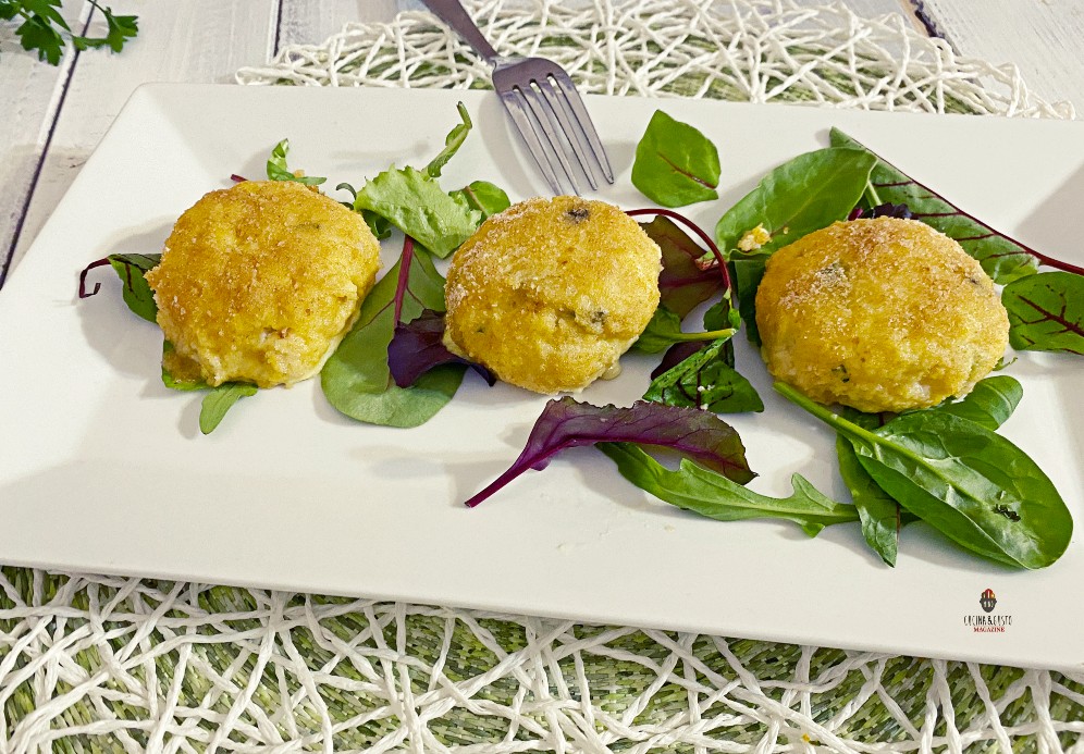 Polpette di merluzzo e patate con olive