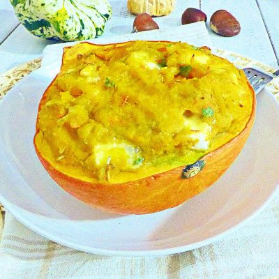 Zucca Hokkaido al forno ripiena - ricetta facile